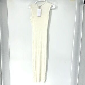 Onia NWT linen rib tank midi tank dress women’s small